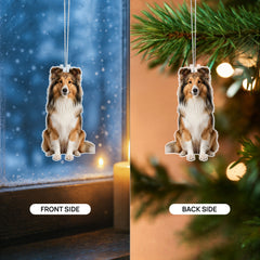 Shetland Sheepdog (Sheltie) Cutout Ornament – Double-Sided