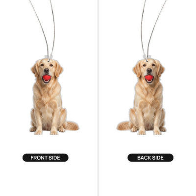 Golden Retriever Cutout Ornament – Double-Sided