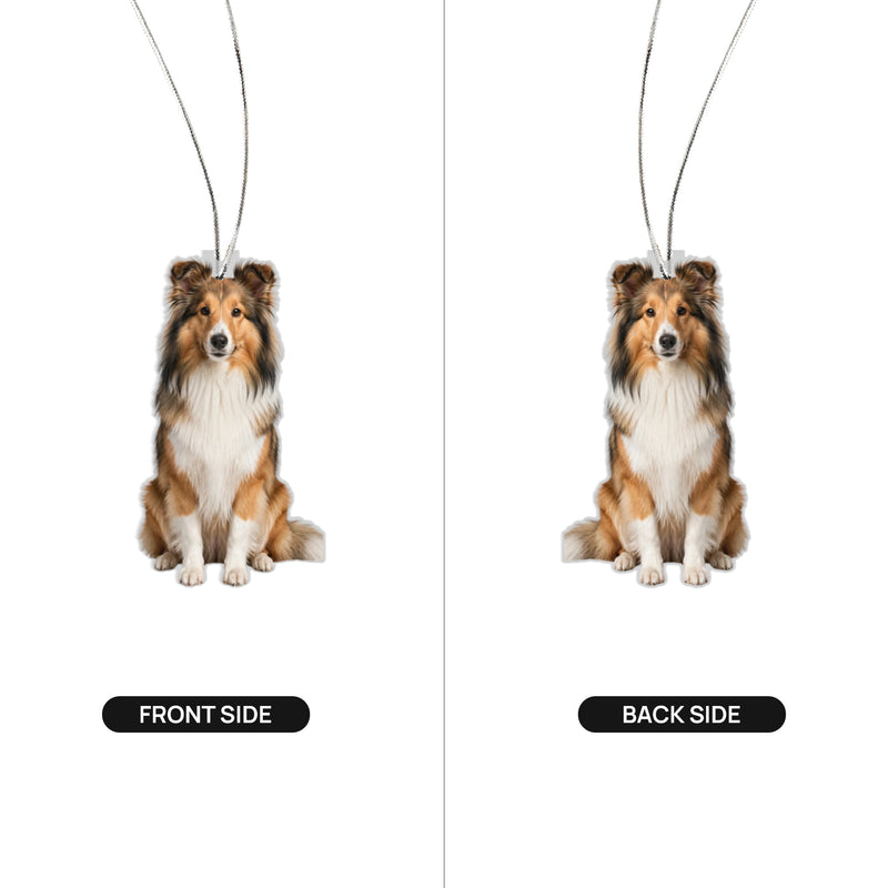 Shetland Sheepdog (Sheltie) Cutout Ornament – Double-Sided